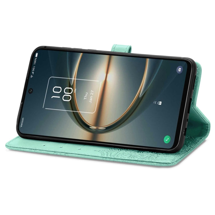 For TCL 30 V 5G Mandala Flower Embossed Flip Leather Phone Case