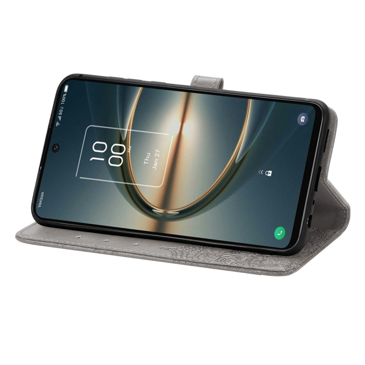 For TCL 30 V 5G Mandala Flower Embossed Flip Leather Phone Case