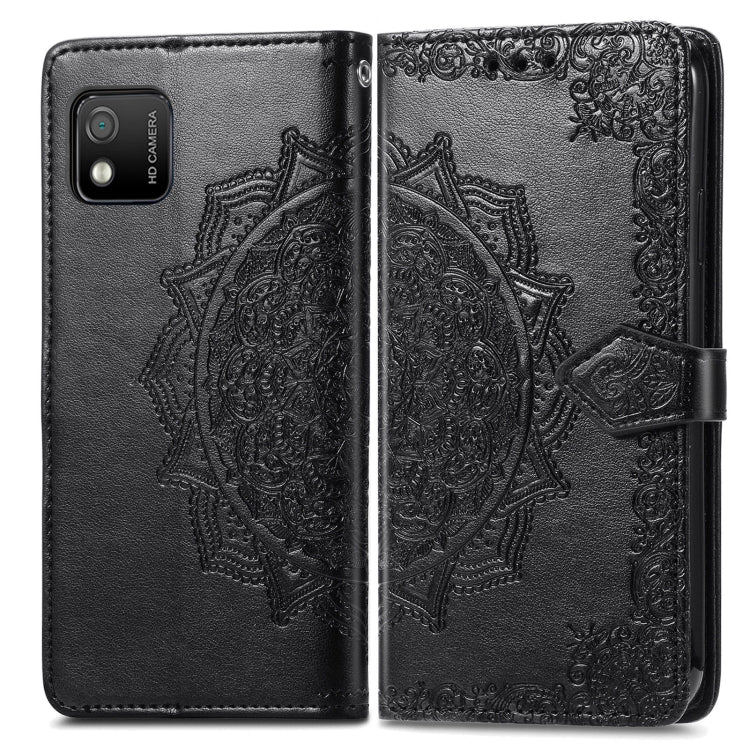 For Wiko Y52 Mandala Flower Embossed Flip Leather Phone Case