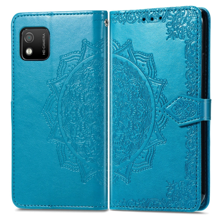 For Wiko Y52 Mandala Flower Embossed Flip Leather Phone Case