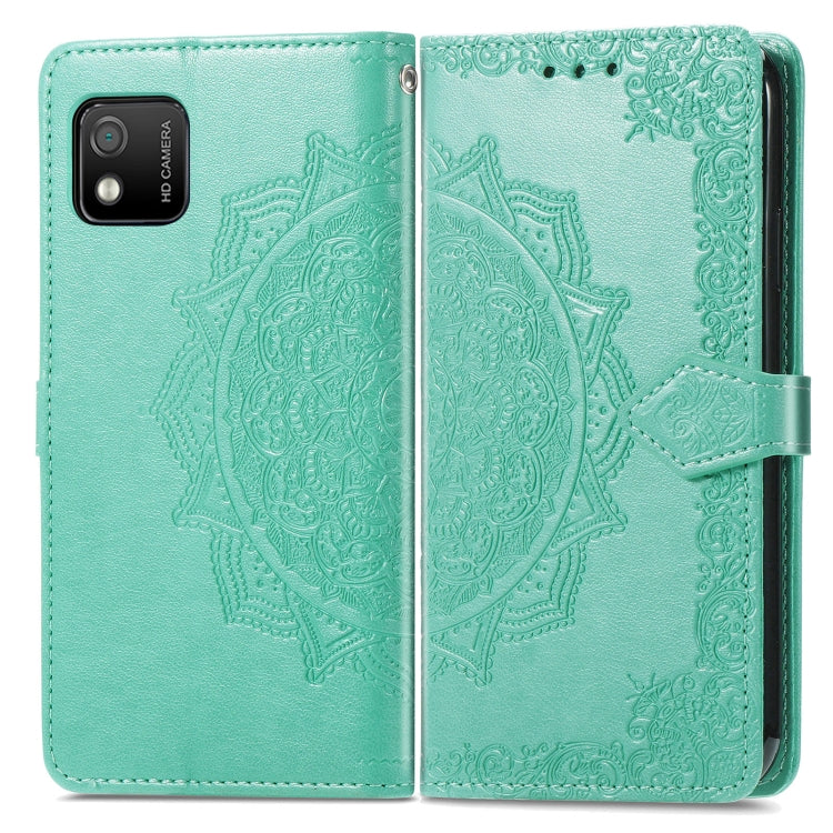 For Wiko Y52 Mandala Flower Embossed Flip Leather Phone Case
