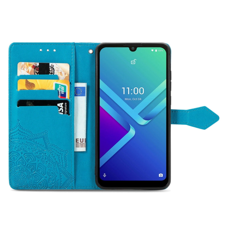 For Wiko Y82 Mandala Flower Embossed Flip Leather Phone Case