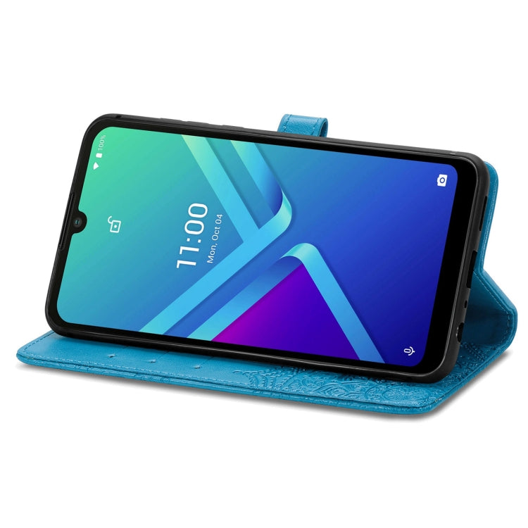 For Wiko Y82 Mandala Flower Embossed Flip Leather Phone Case