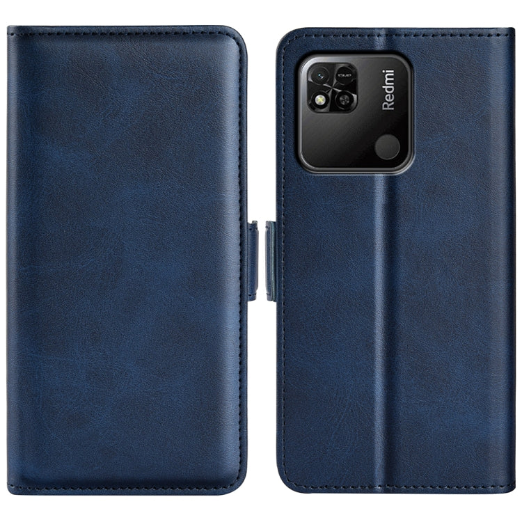 For Xiaomi Redmi 10A Dual-side Magnetic Buckle Leather Phone Case