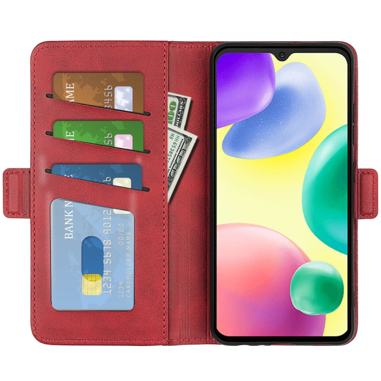 For Xiaomi Redmi 10A Dual-side Magnetic Buckle Leather Phone Case