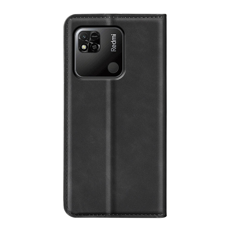 For Xiaomi Redmi 10A Retro-skin Magnetic Suction Leather Phone Case