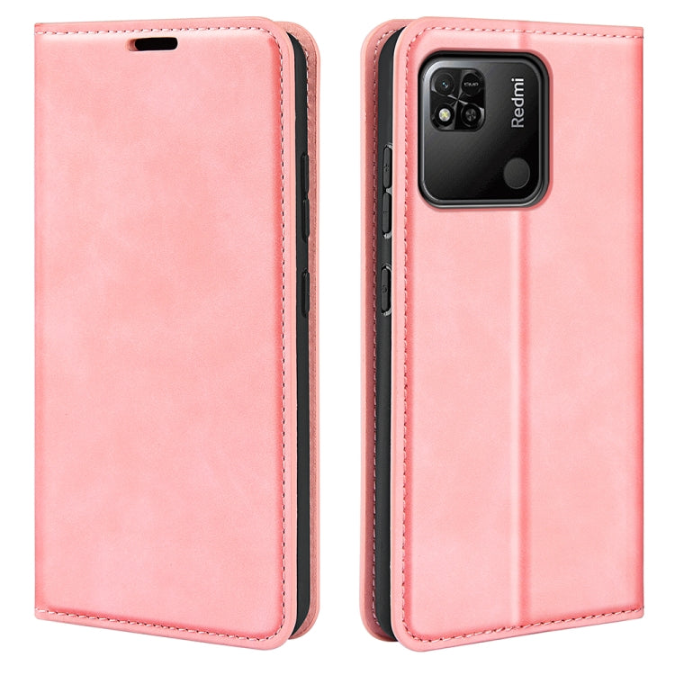 For Xiaomi Redmi 10A Retro-skin Magnetic Suction Leather Phone Case