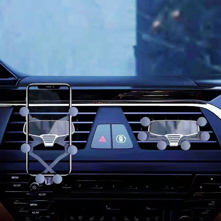 Car Air Outlet Gravity Six-point Linkage Mobile Phone Bracket