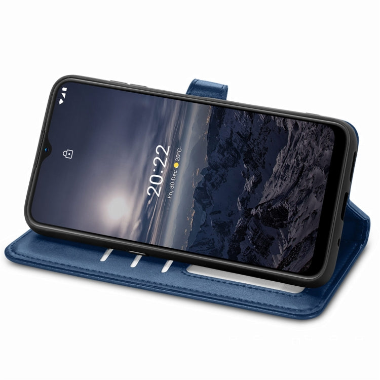 For Nokia G21 Retro Solid Color Buckle Leather Phone Case