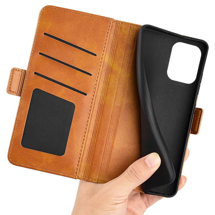 For Samsung Galaxy M53 Dual-side Magnetic Buckle Leather Phone Case