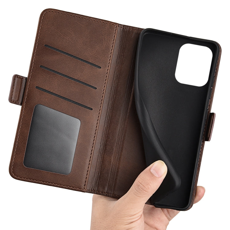 For Samsung Galaxy M53 Dual-side Magnetic Buckle Leather Phone Case