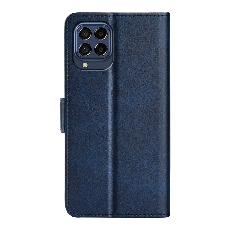 For Samsung Galaxy M53 Dual-side Magnetic Buckle Leather Phone Case