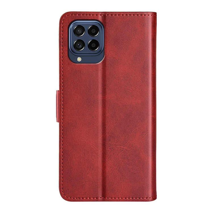 For Samsung Galaxy M53 Dual-side Magnetic Buckle Leather Phone Case