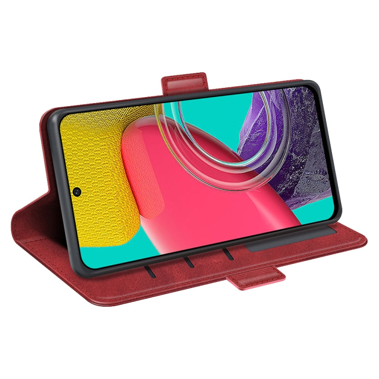 For Samsung Galaxy M53 Dual-side Magnetic Buckle Leather Phone Case