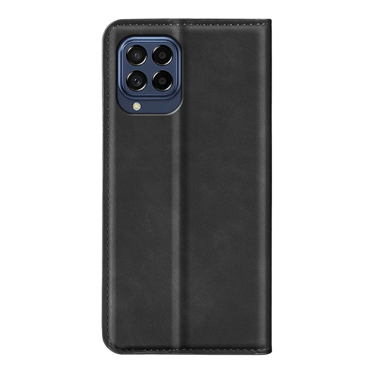 For Samsung Galaxy M53 Retro-skin Magnetic Suction Leather Phone Case