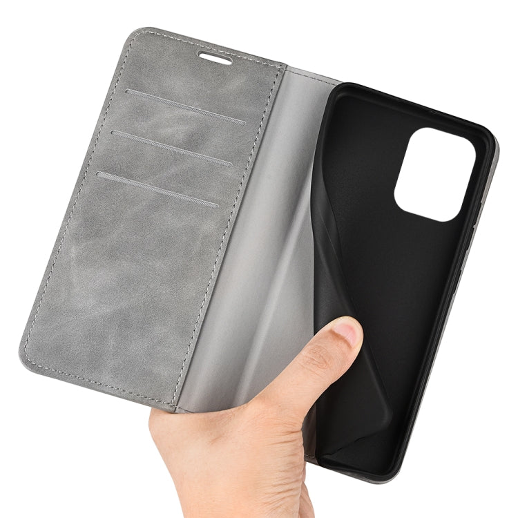For Samsung Galaxy M53 Retro-skin Magnetic Suction Leather Phone Case