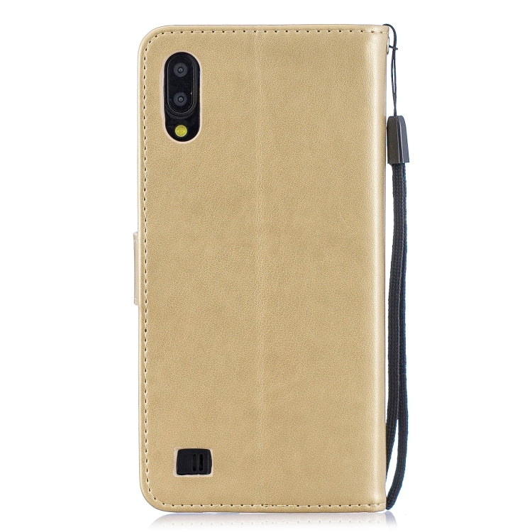 Diamond Encrusted Butterflies Love Flowers Pattern Horizontal Flip Leather Case for Galaxy M10 , with Holder & Card Slots & Wallet & Lanyard