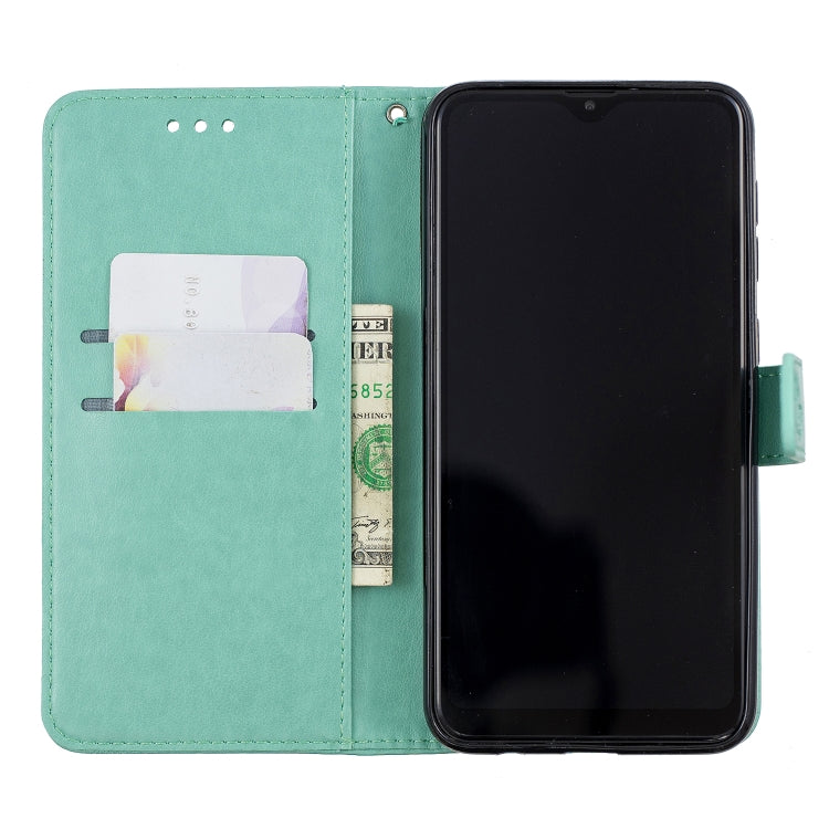 Diamond Encrusted Butterflies Love Flowers Pattern Horizontal Flip Leather Case for Galaxy M10 , with Holder & Card Slots & Wallet & Lanyard