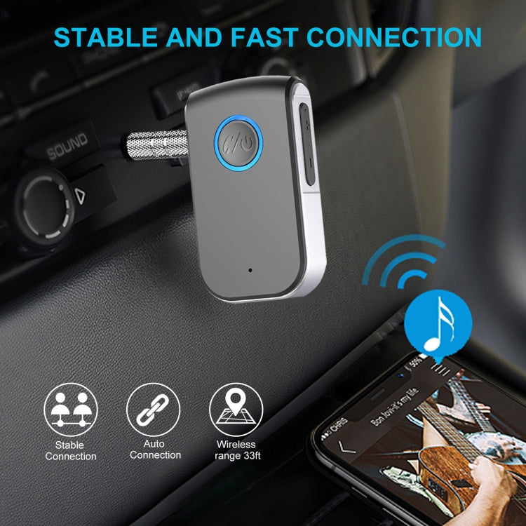 A16 Car Home Stereo 3.5mm AUX Bluetooth 5.0 Wireless Audio Receiver