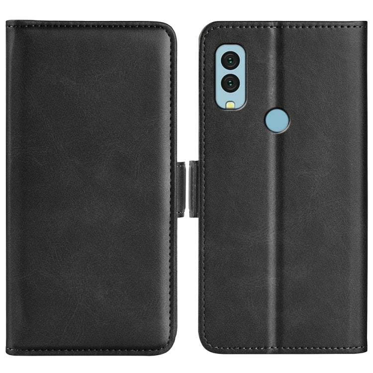For Kyocera Android One S9 Dual-side Magnetic Buckle Leather Phone Case