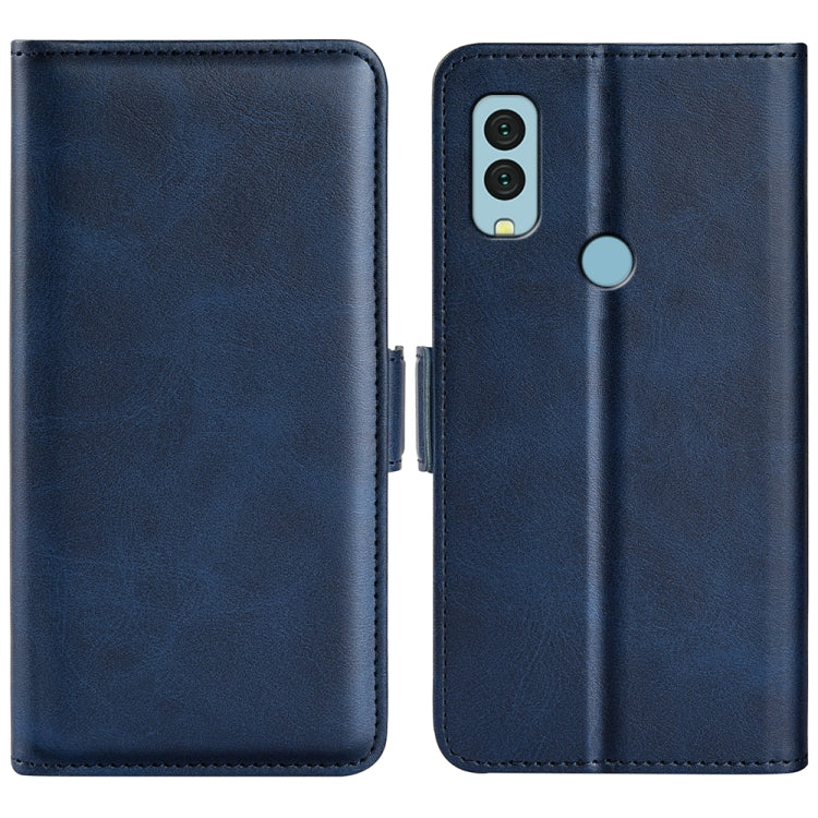 For Kyocera Android One S9 Dual-side Magnetic Buckle Leather Phone Case