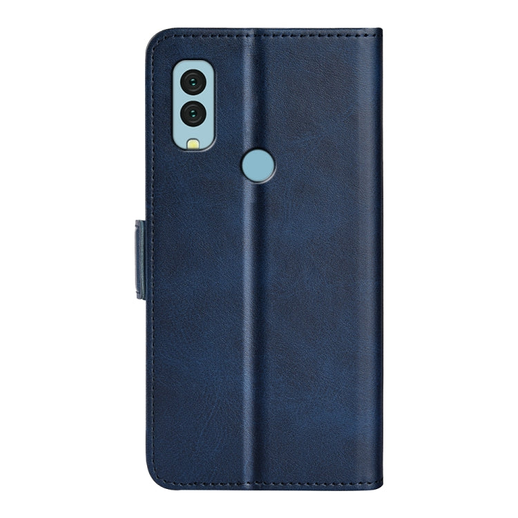 For Kyocera Android One S9 Dual-side Magnetic Buckle Leather Phone Case