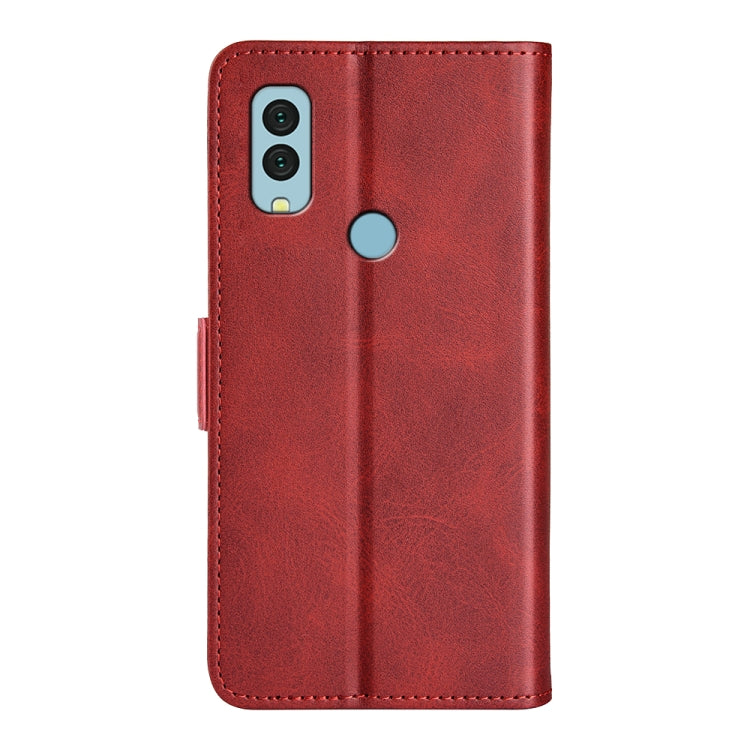 For Kyocera Android One S9 Dual-side Magnetic Buckle Leather Phone Case