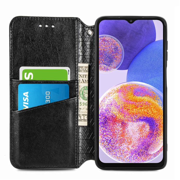 For Samsung Galaxy  A23 Blooming Mandala Embossed Magnetic Leather Phone Case