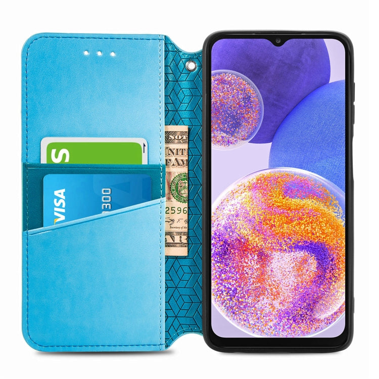 For Samsung Galaxy  A23 Blooming Mandala Embossed Magnetic Leather Phone Case