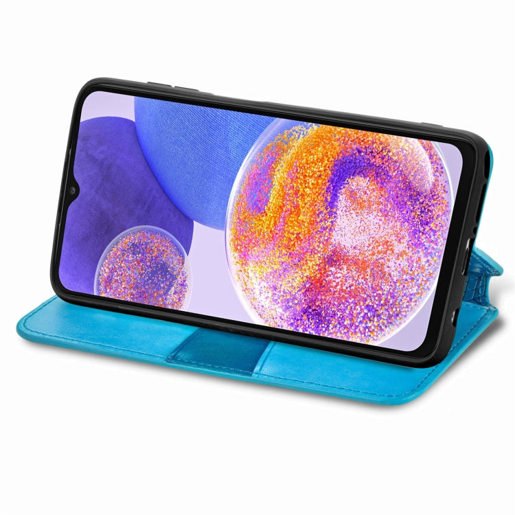 For Samsung Galaxy  A23 Blooming Mandala Embossed Magnetic Leather Phone Case