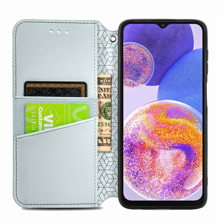 For Samsung Galaxy  A23 Blooming Mandala Embossed Magnetic Leather Phone Case