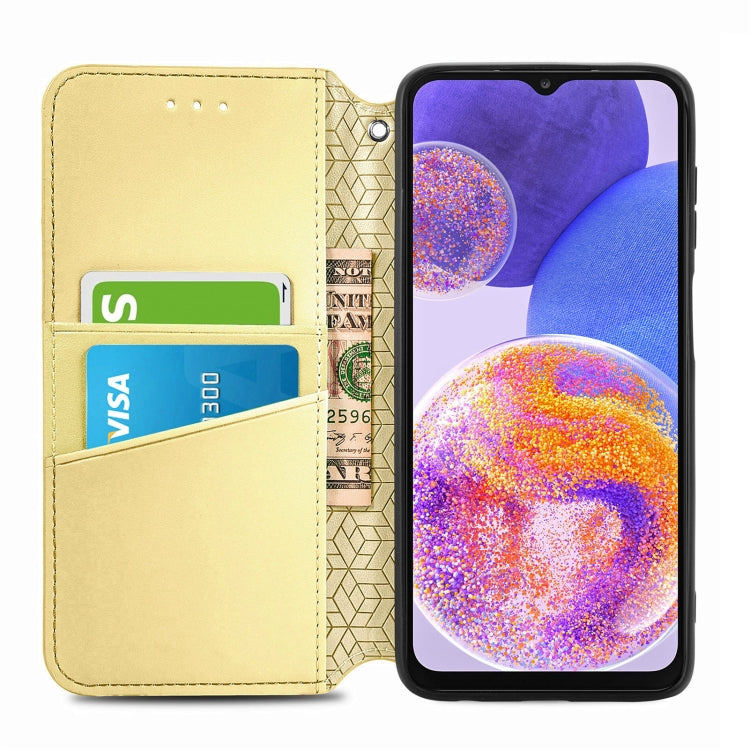 For Samsung Galaxy  A23 Blooming Mandala Embossed Magnetic Leather Phone Case