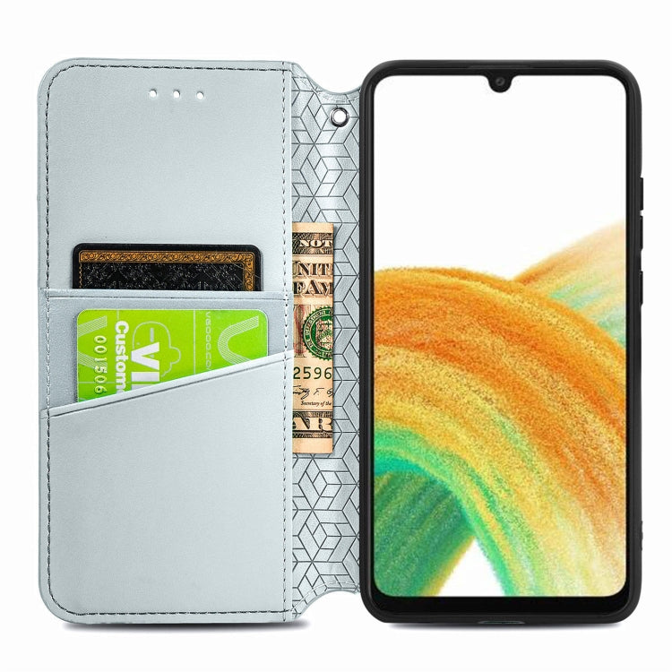For Samsung Galaxy A13 4G Blooming Mandala Embossed Magnetic Leather Phone Case