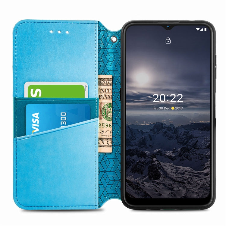 For Nokia G21 Blooming Mandala Embossed Magnetic Leather Phone Case