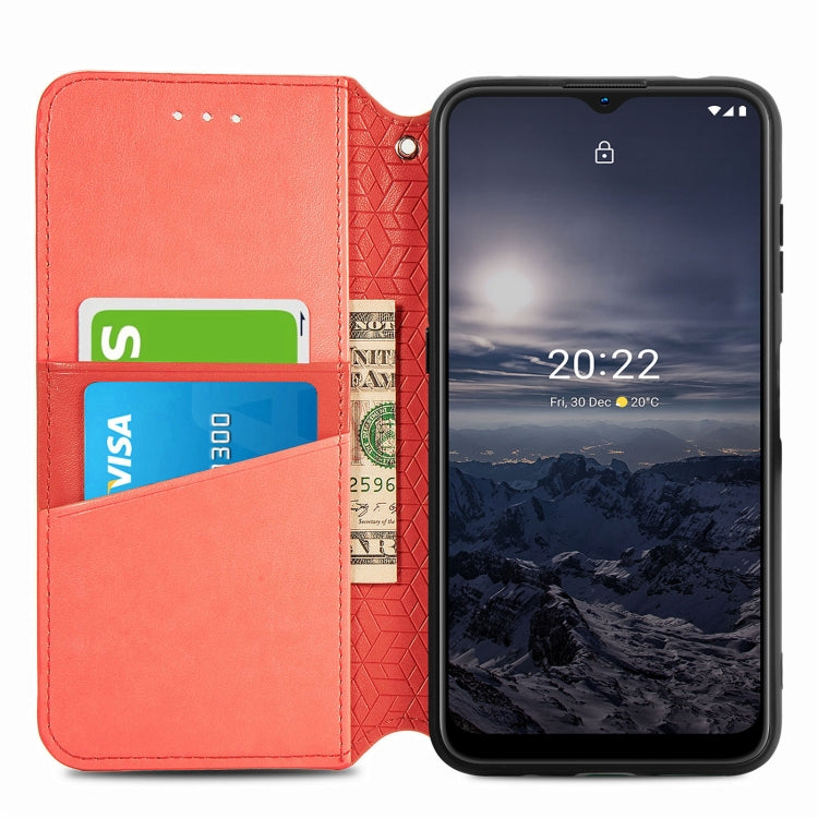 For Nokia G21 Blooming Mandala Embossed Magnetic Leather Phone Case