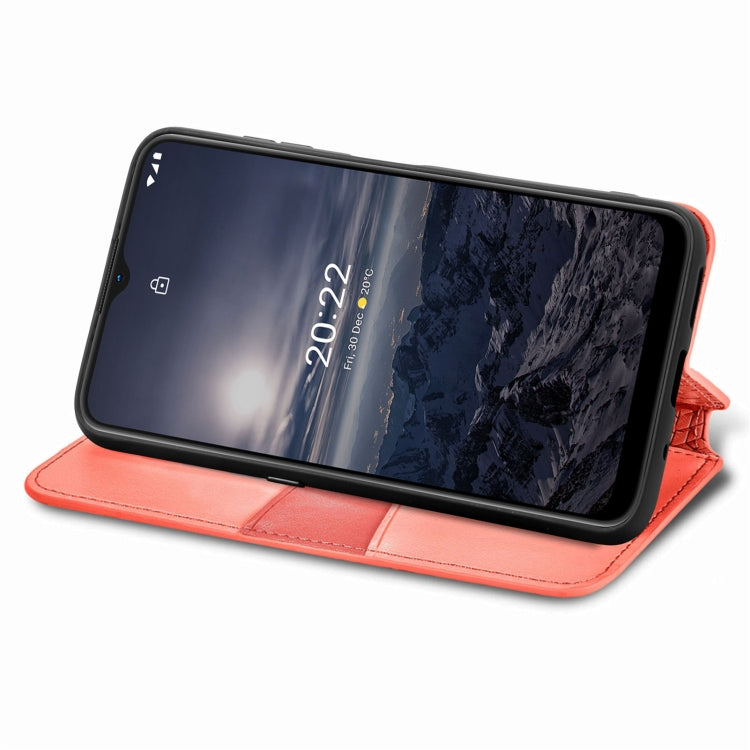 For Nokia G21 Blooming Mandala Embossed Magnetic Leather Phone Case