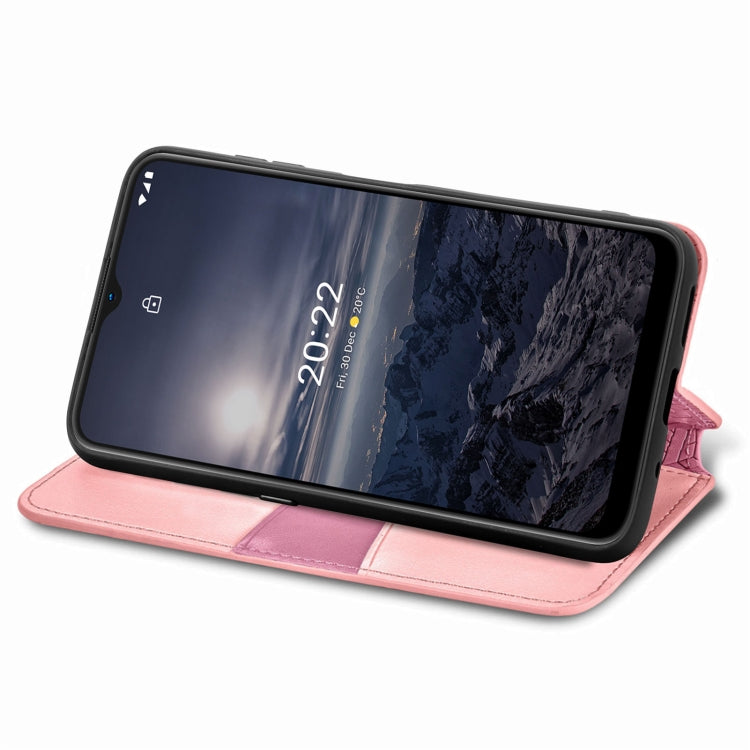 For Nokia G21 Blooming Mandala Embossed Magnetic Leather Phone Case