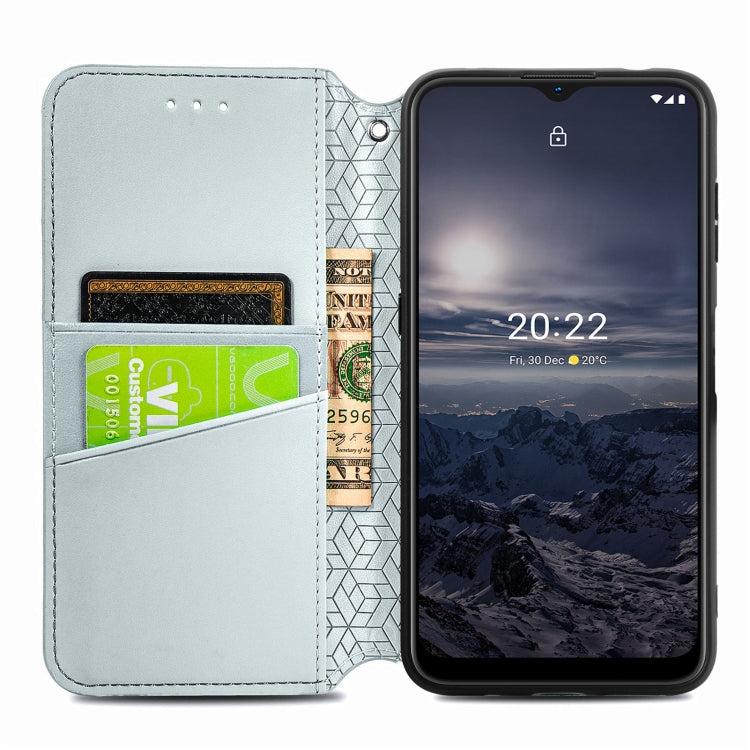 For Nokia G21 Blooming Mandala Embossed Magnetic Leather Phone Case