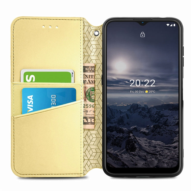 For Nokia G21 Blooming Mandala Embossed Magnetic Leather Phone Case