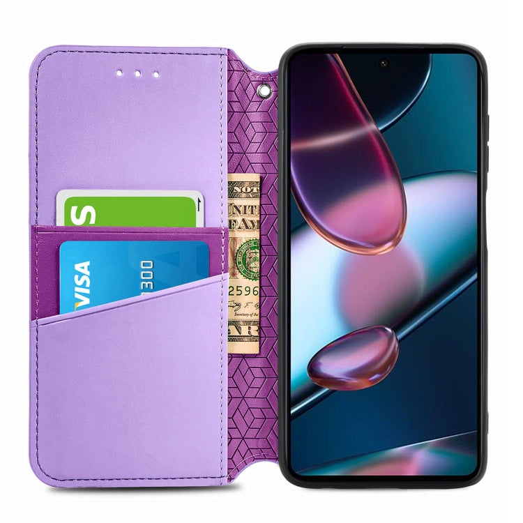 For Motorola Edge X30 Blooming Mandala Embossed Magnetic Leather Phone Case