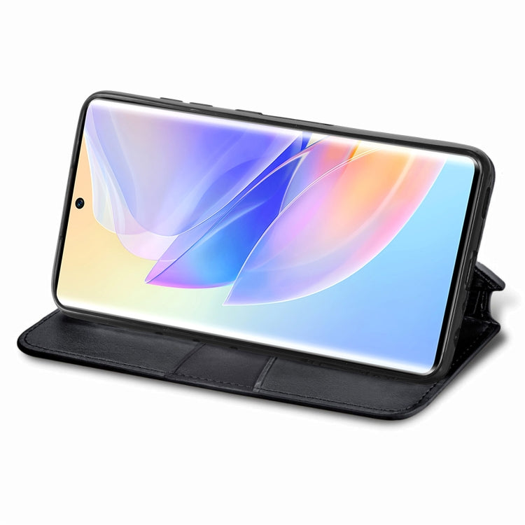 For Honor 60 SE Blooming Mandala Embossed Magnetic Leather Phone Case