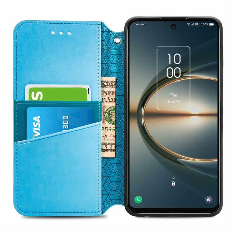 For TCL 30 V 5G Blooming Mandala Embossed Magnetic Leather Phone Case