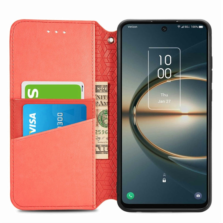 For TCL 30 V 5G Blooming Mandala Embossed Magnetic Leather Phone Case