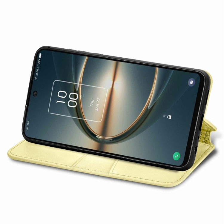 For TCL 30 V 5G Blooming Mandala Embossed Magnetic Leather Phone Case