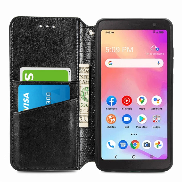 For TCL A509DL / A3 Blooming Mandala Embossed Magnetic Leather Phone Case