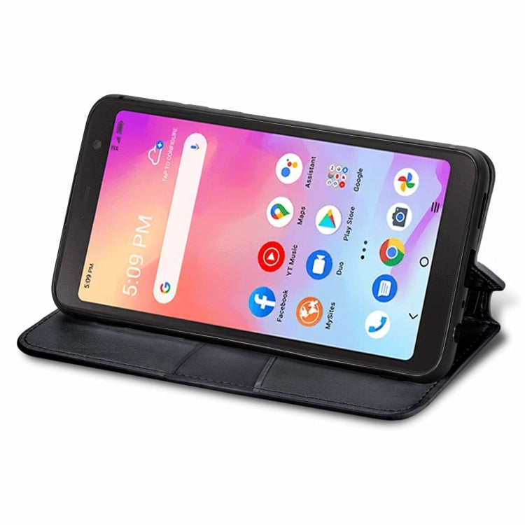 For TCL A509DL / A3 Blooming Mandala Embossed Magnetic Leather Phone Case