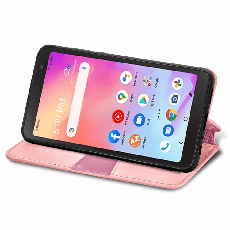 For TCL A509DL / A3 Blooming Mandala Embossed Magnetic Leather Phone Case