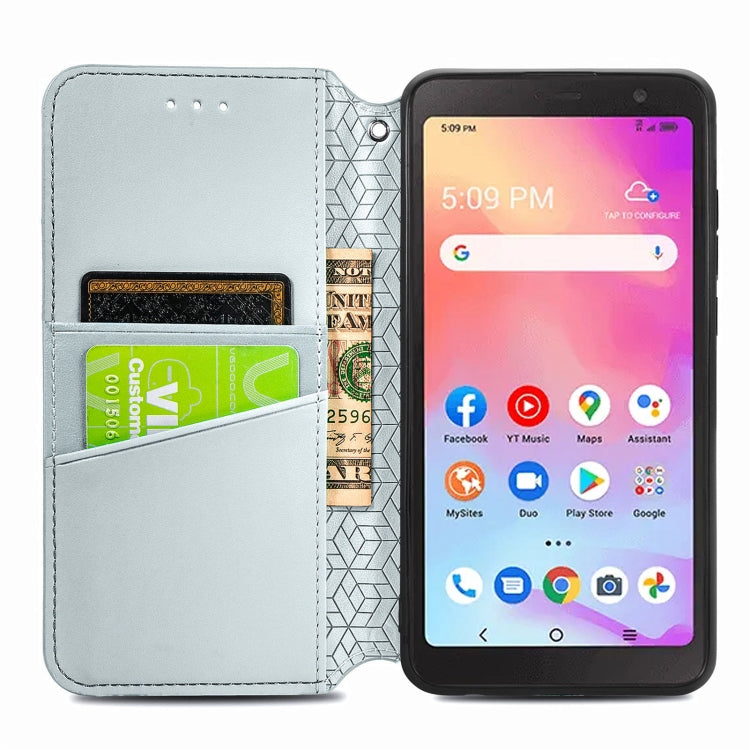 For TCL A509DL / A3 Blooming Mandala Embossed Magnetic Leather Phone Case