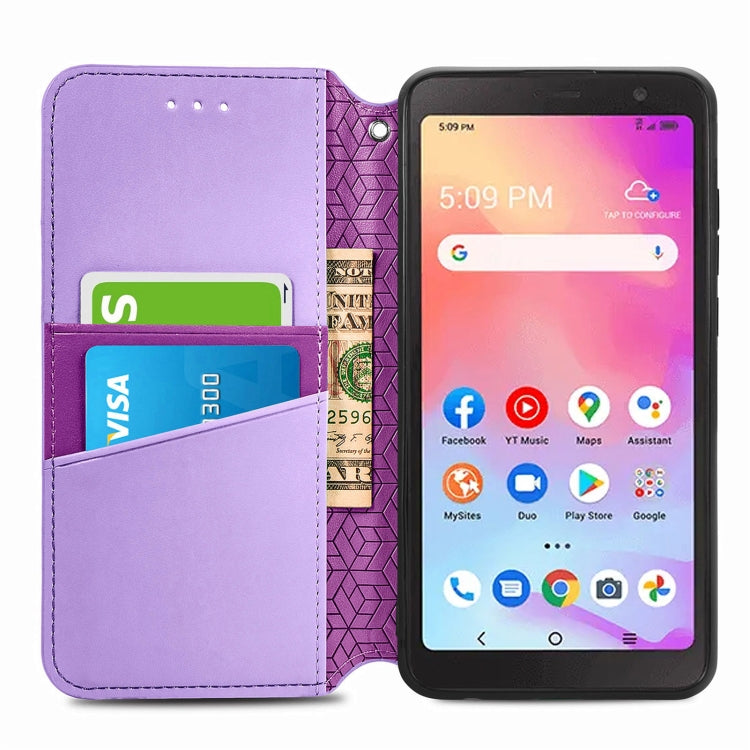 For TCL A509DL / A3 Blooming Mandala Embossed Magnetic Leather Phone Case