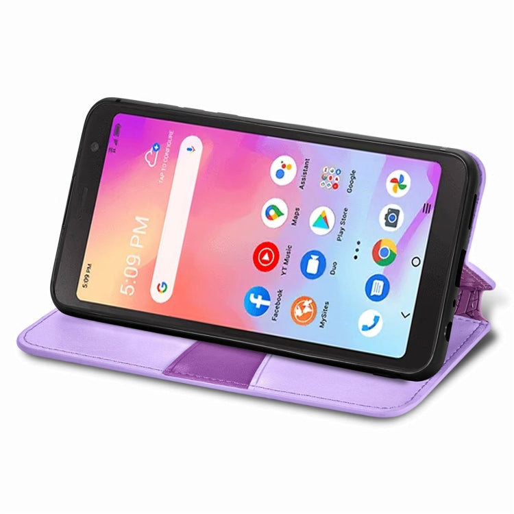 For TCL A509DL / A3 Blooming Mandala Embossed Magnetic Leather Phone Case